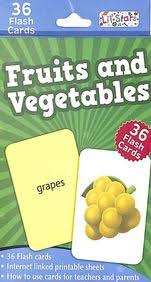 Fruits & Vegetables Flash Cards