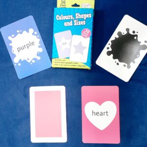 Colours, Shapes & Sizes Flash Cards