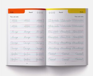 Cursive Handwriting – Everyday Letters and Sentences : Level 2 Practice Workbooks For Children (Set